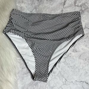CUPSHE Striped Bikini Bottom XL